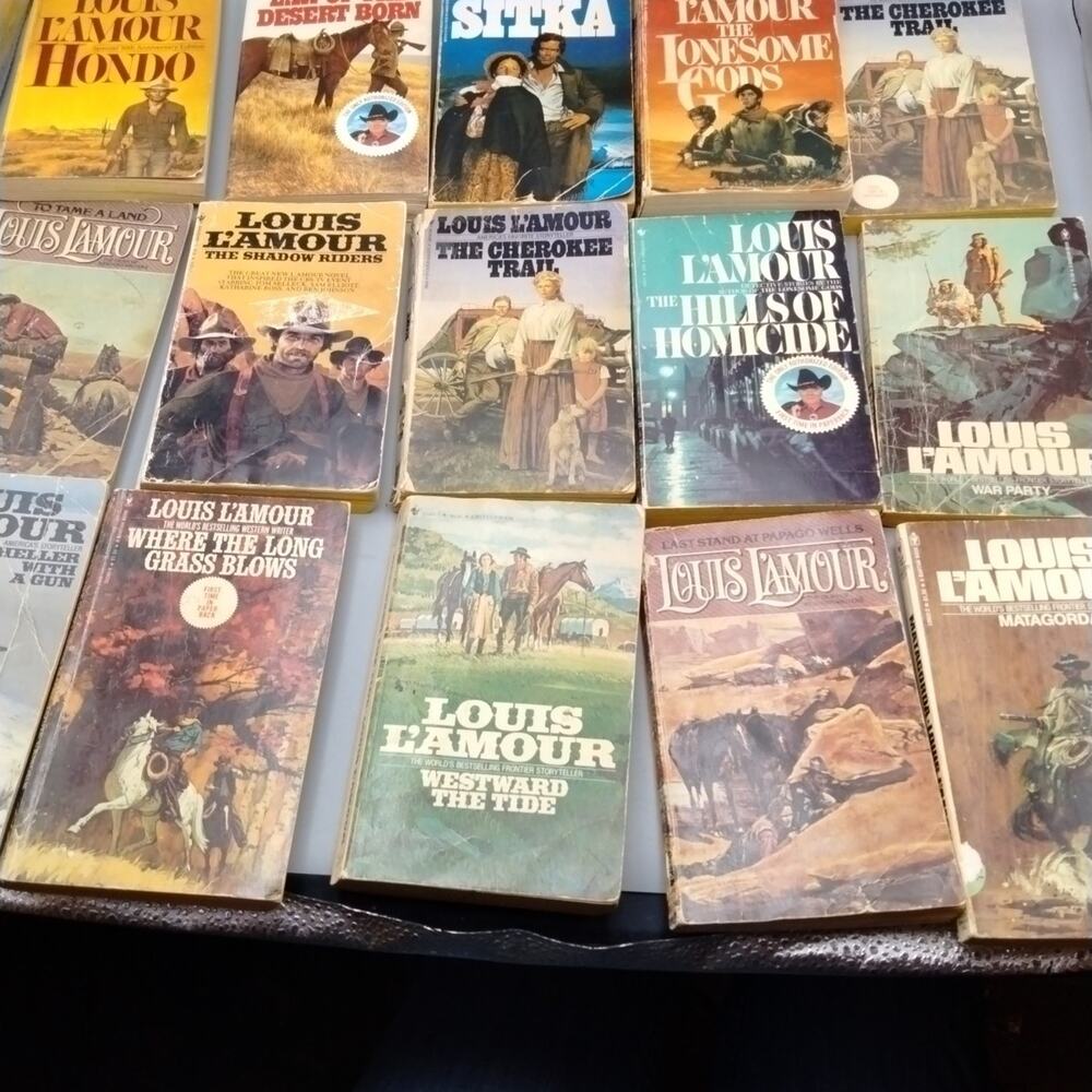 Louis L'Amour Western Book Lot Of 15 Paperback Novels Wild West Cowboy (3)